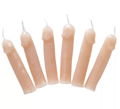 Pack de 6 Velas de cera con forma de Penes