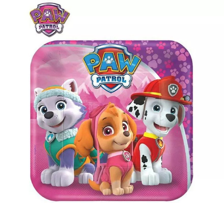 Translation missing: es.Pack de 8 Bandejas de papel de La Patrulla Canina de 17,7 cm