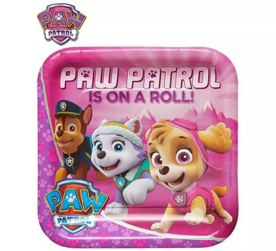 Translation missing: es.Pack de 8 Bandejas de papel de La Patrulla Canina de 22,8 cm
