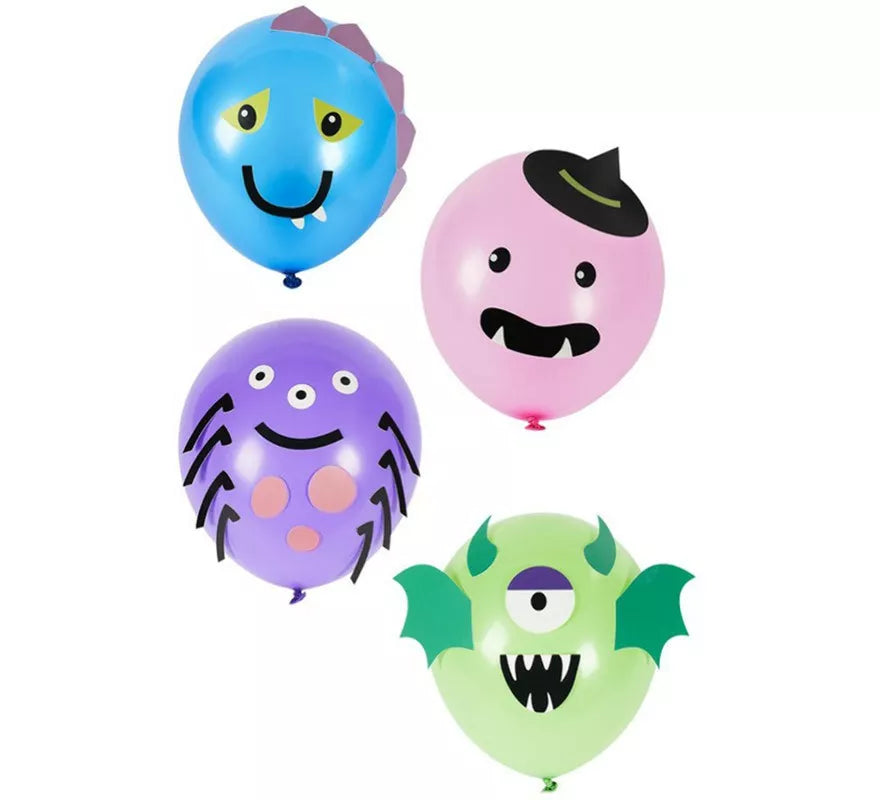Translation missing: es.Pack de 8 Globos de Monstruos de colores
