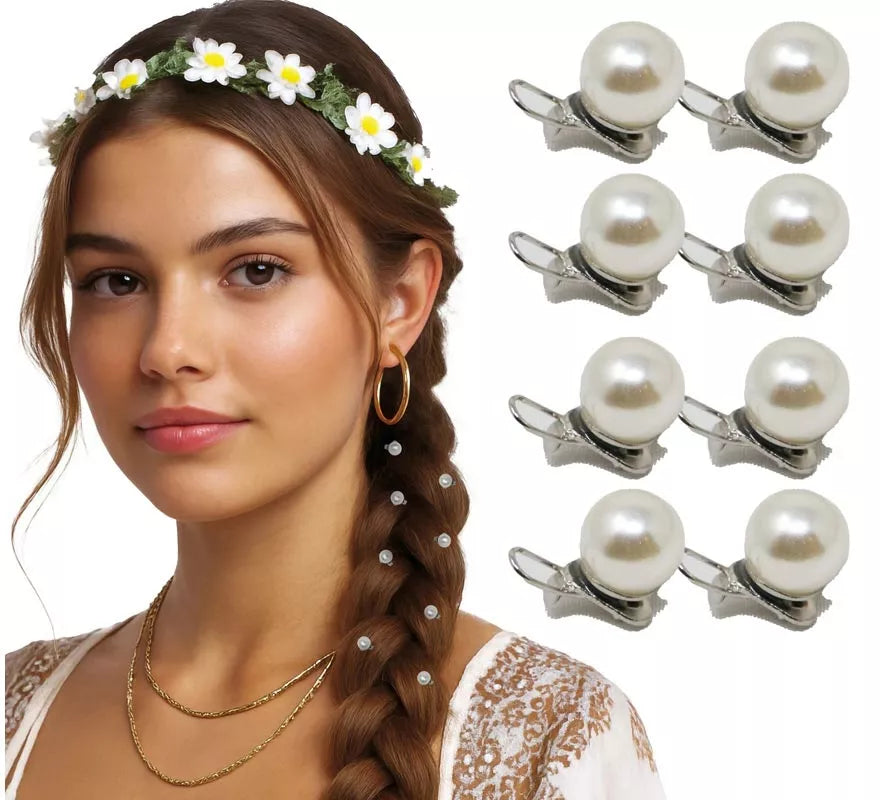 Translation missing: es.Pack de 8 perlas con pinza para cabello