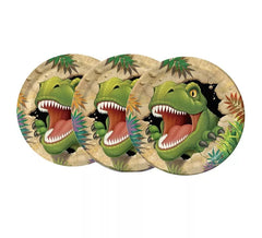 Pack de 8 Platos de Dinosaurio de 23 cm