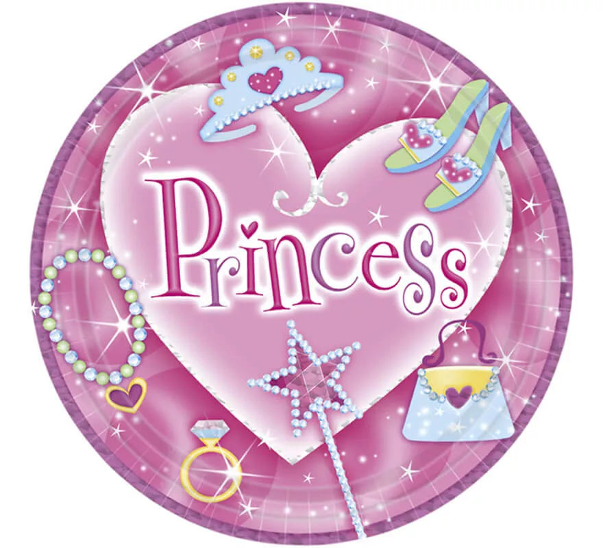 Translation missing: es.Pack de 8 Platos de las Princess de 22,8 cm