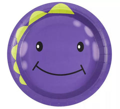 Pack de 8 Platos de Monstruo Morado