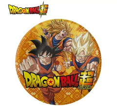 Pack de 8 Platos de papel de Dragon Ball de 23 cm