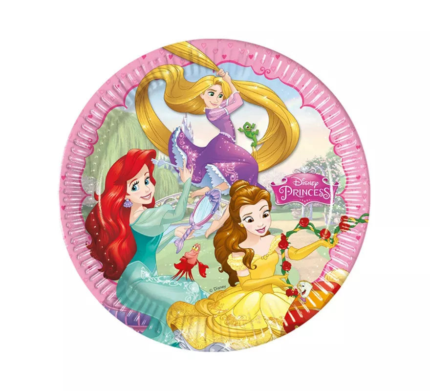 Translation missing: es.Pack de 8 Platos de Princesas Disney de Cartón de 23 cm