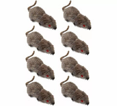 Pack de 8 Ratones grises de 5 cm