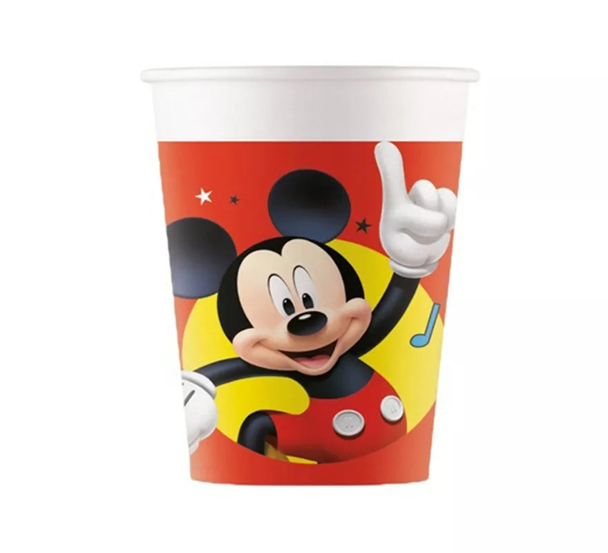 Translation missing: es.Pack de 8 Vasos de Mickey Mouse de Cartón de 200 ml