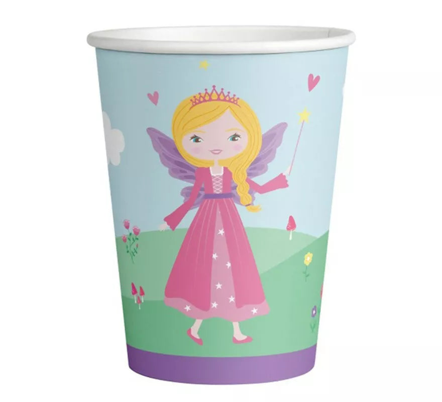 Translation missing: es.Pack de 8 Vasos de Princesa Medieval de Cartón de 250 ml