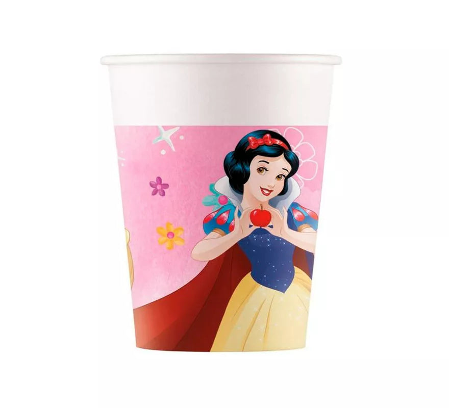 Translation missing: es.Pack de 8 Vasos de Princesas Disney de Cartón de 200 ml