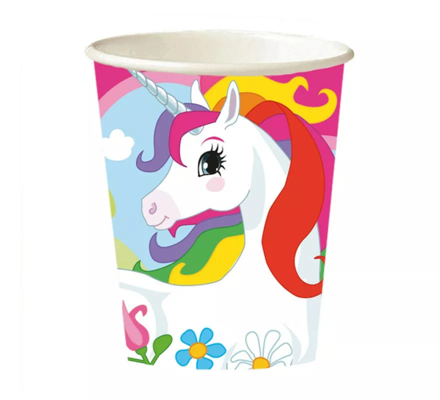 Translation missing: es.Pack de 8 Vasos de Unicornio de Cartón de 266 ml