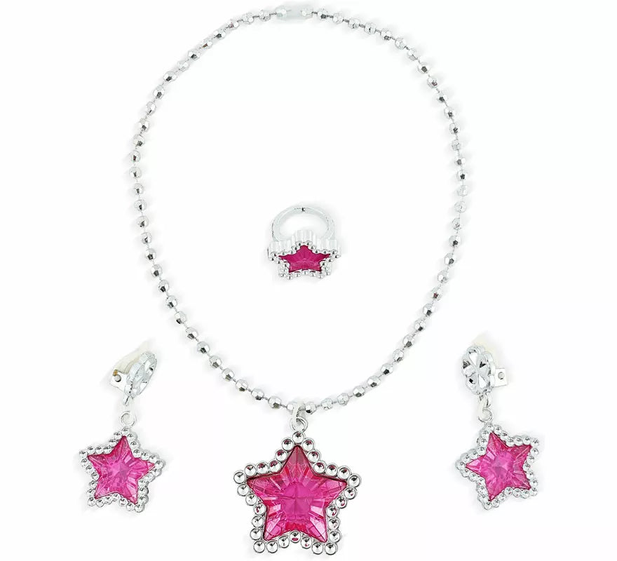 Translation missing: es.Pack de Collar, Pendientes y Aniño rosas de Princesa
