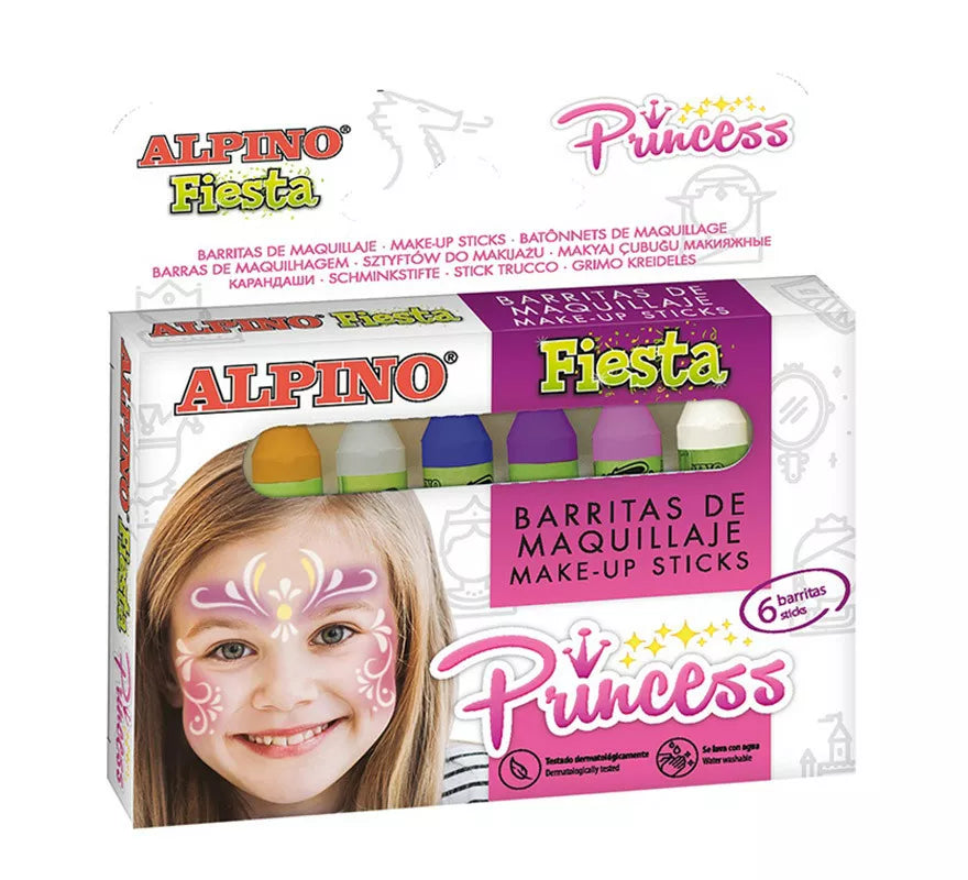 Translation missing: es.Pack de Maquillaje Princesa 6 colores de 5 grs