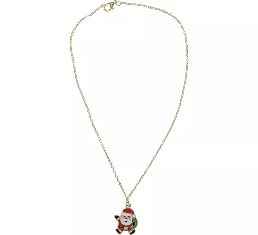 Pack de Pendientes y Collar de Papá Noel