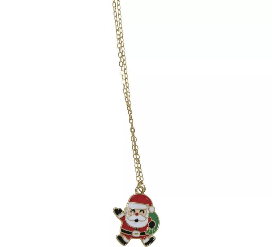 Pack de Pendientes y Collar de Papá Noel