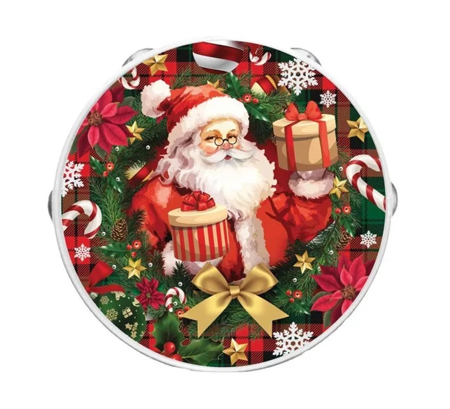 Translation missing: es.Pandereta de Papá Noel de pvc de 17 cm