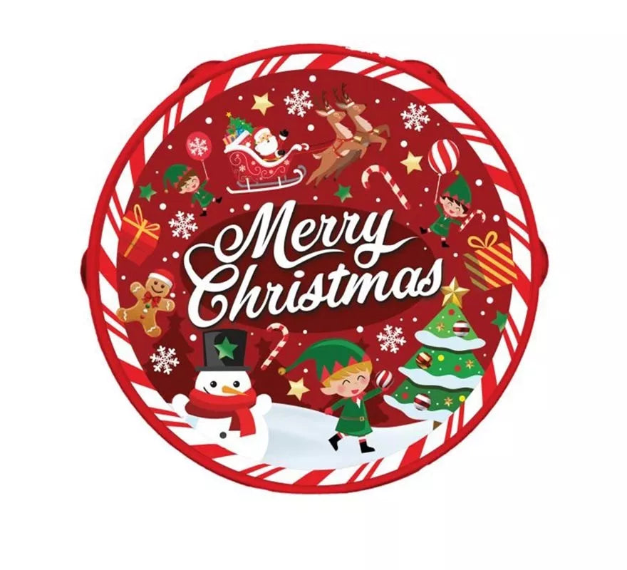 Translation missing: es.Pandereta Merry Christmas de pvc de 13 cm