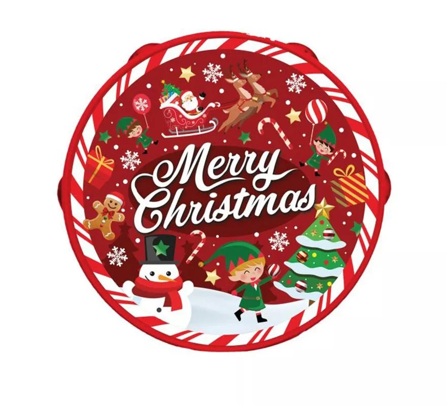 Translation missing: es.Pandereta Merry Christmas de pvc de 17 cm