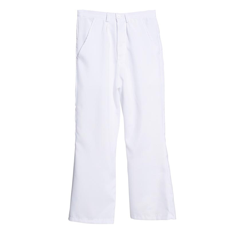 Pantalón Blanco de Disco para Hombre