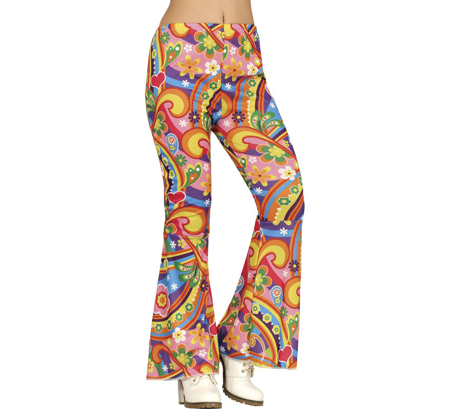 Translation missing: es.Pantalón Hippie Flores multicolor para mujer