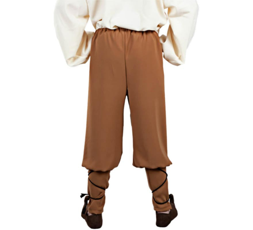 Pantalón Medieval de Tabernero marrón para hombre