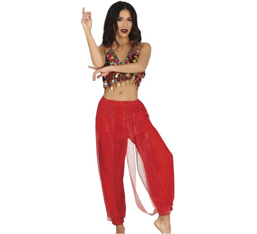 Pantalones Danza del Vientre Rojo