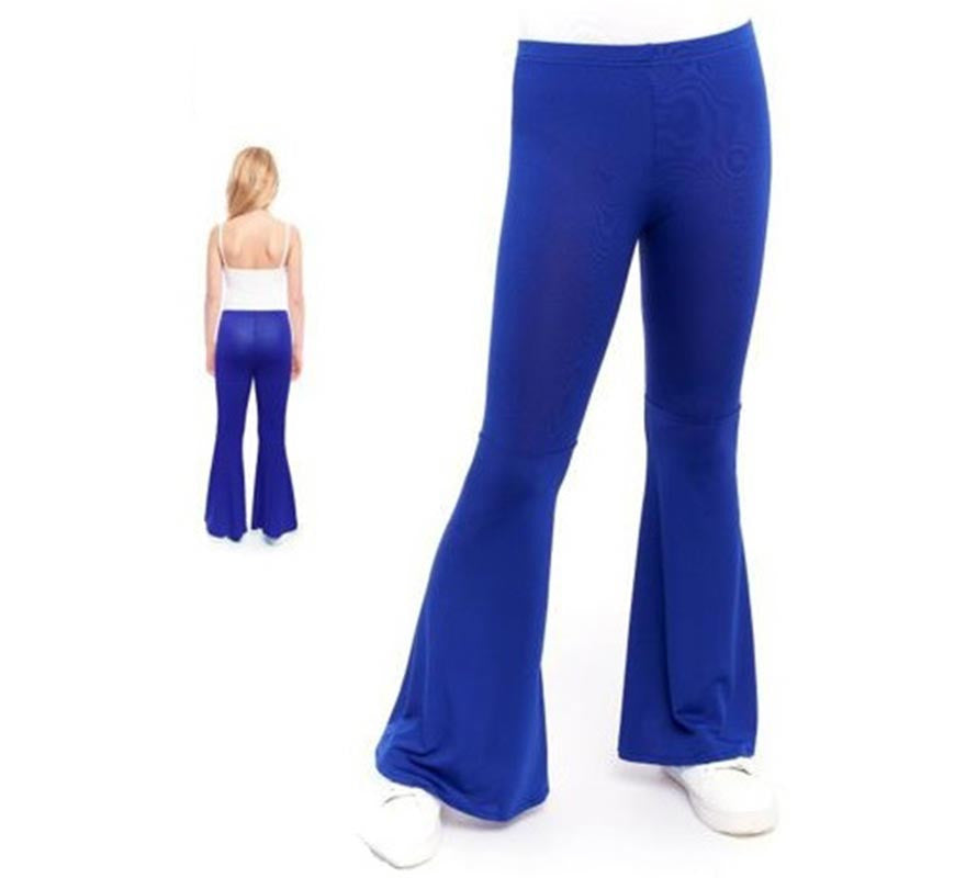 Translation missing: es.Pantalones de Campana de Punto color Azul para niños