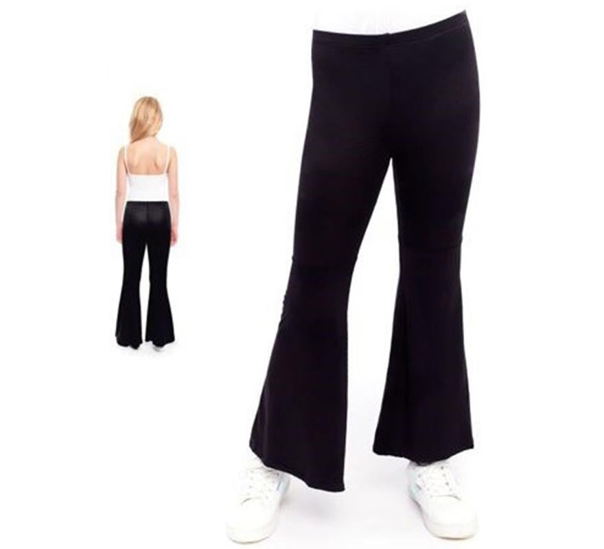 Translation missing: es.Pantalones de Campana de Punto color Negro para niños