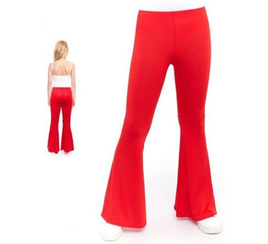 Translation missing: es.Pantalones de Campana de Punto color Rojo para niños