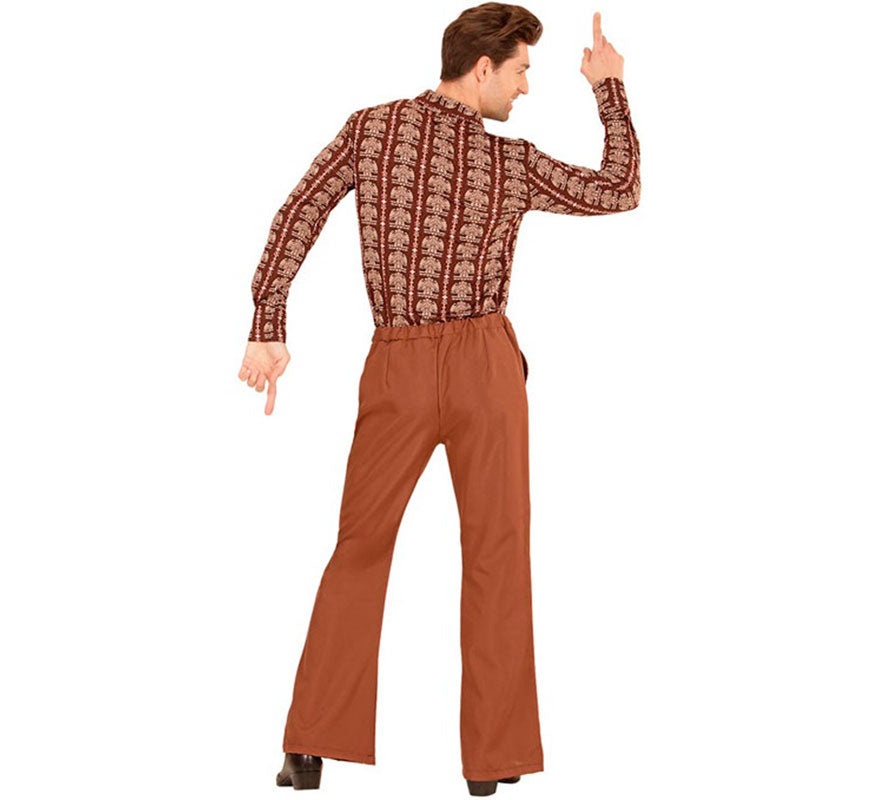 Translation missing: es.Pantalones Disco Años 70 marrón para hombre