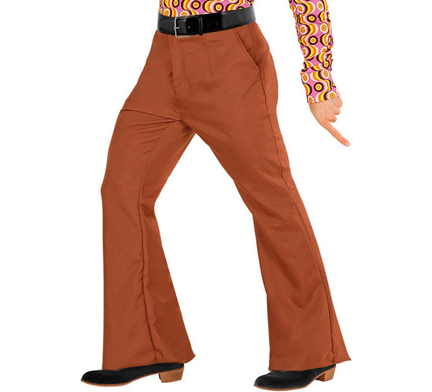 Translation missing: es.Pantalones Disco Años 70 marrón para hombre