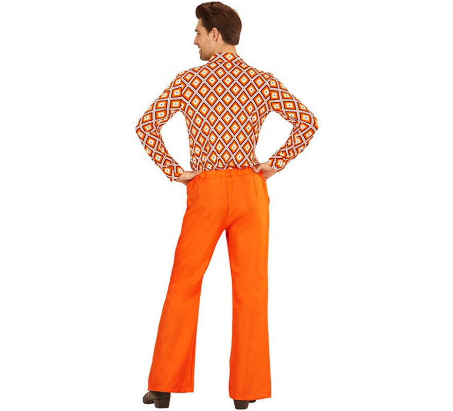 Translation missing: es.Pantalones Disco Años 70 naranja para hombre