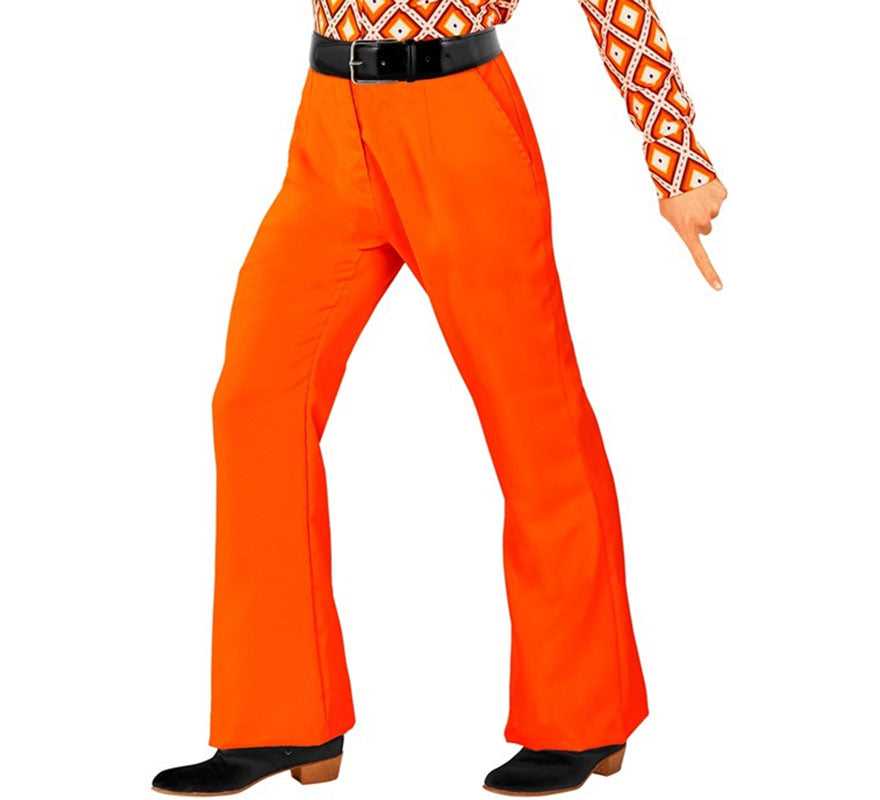 Translation missing: es.Pantalones Disco Años 70 naranja para hombre