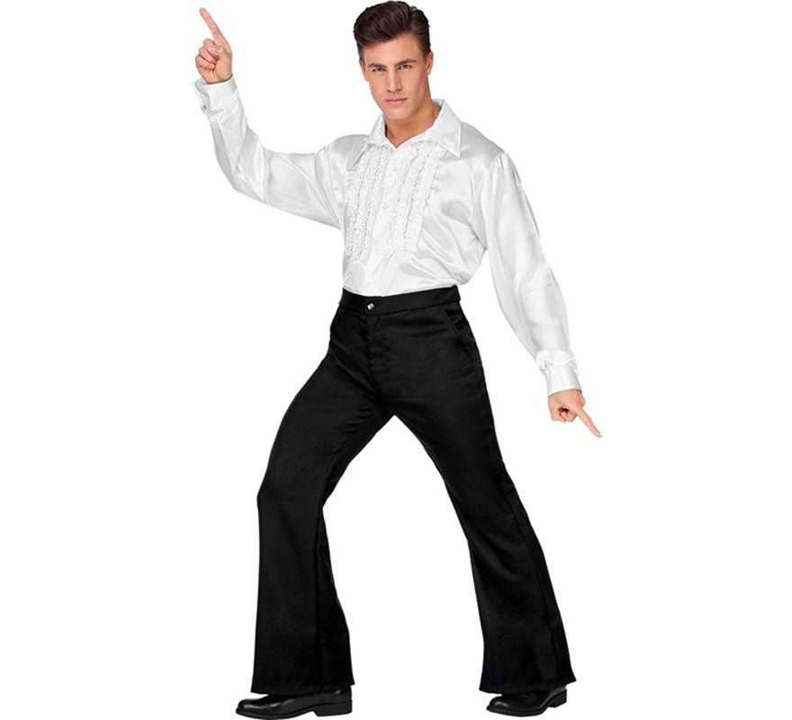 Translation missing: es.Pantalones Disco Años 70 negro para hombre
