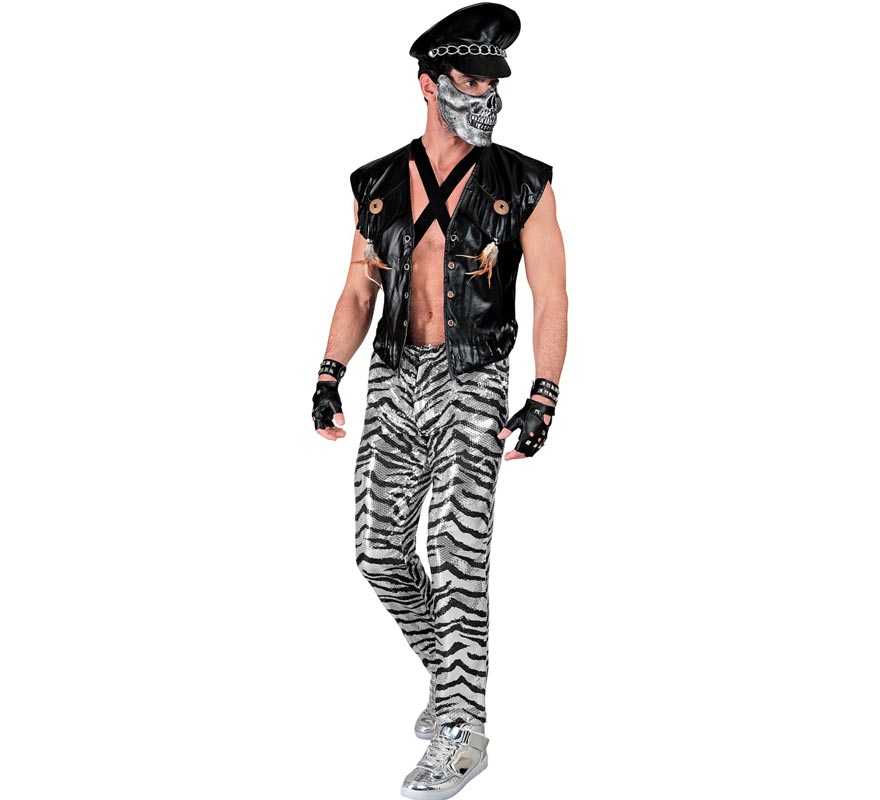 Translation missing: es.Pantalones Fiesta animal print plateado para hombre