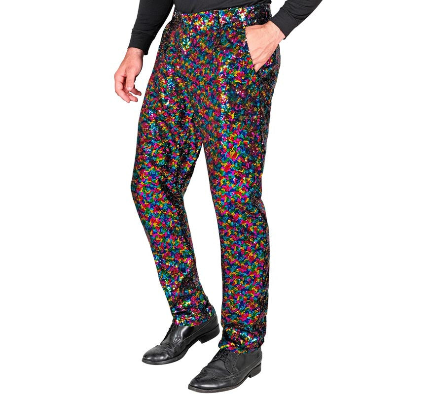 Translation missing: es.Pantalones puntos multicolor para hombre