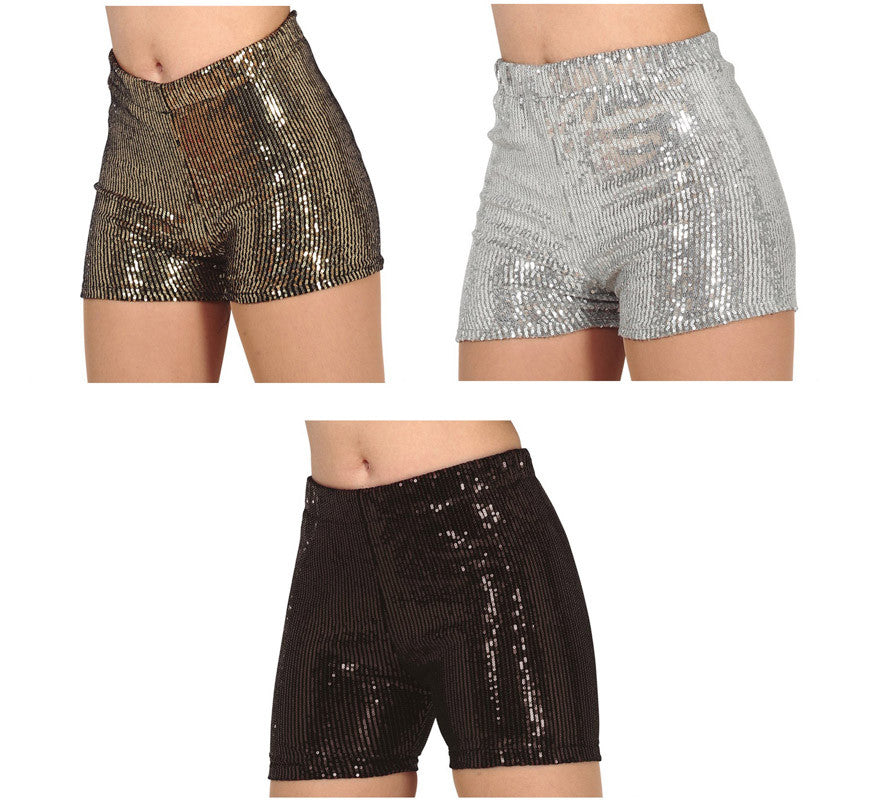Translation missing: es.Pantalones Shorts de Lentejuelas en varios colores para mujer