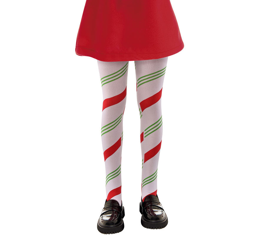 Translation missing: es.Panty a Rayas Lazo Navidad Infantiles