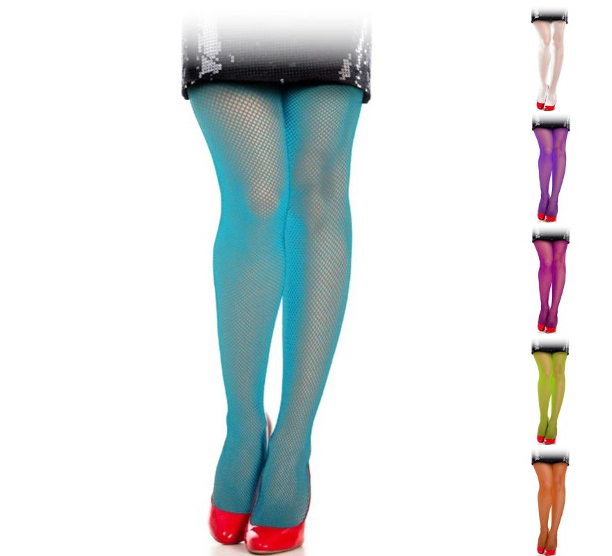 Translation missing: es.Panty de Red Fina Fosforito Adulto en varios colores