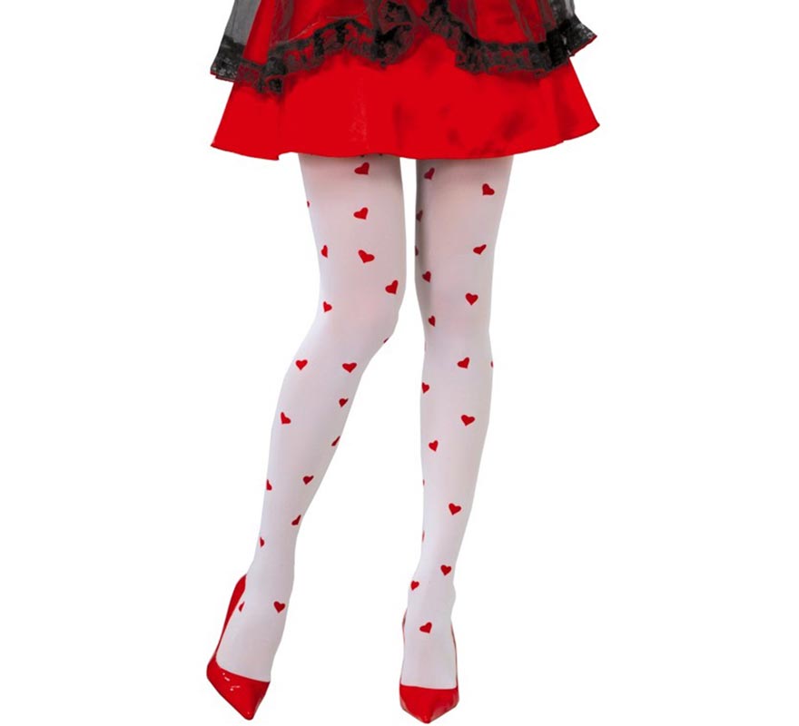 Translation missing: es.Pantys blancas con Corazones rojos