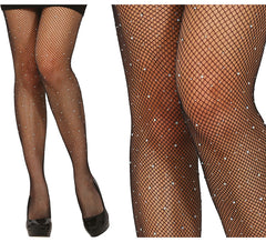 Pantys medias Malla Pequeña con pedrería en varios colores adulto