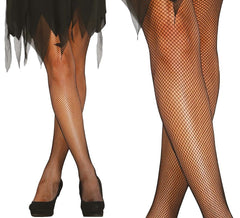 Pantys negras de malla pequeña para mujer
