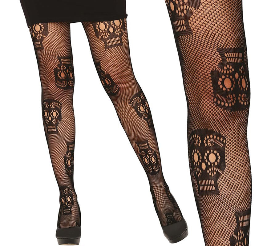 Translation missing: es.Pantys Rejilla de Calaveras para mujer