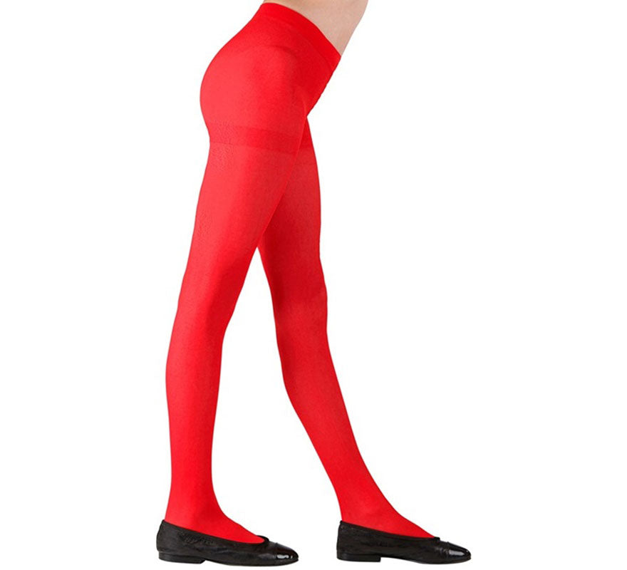 Translation missing: es.Pantys rojos de 40 DEN para niña