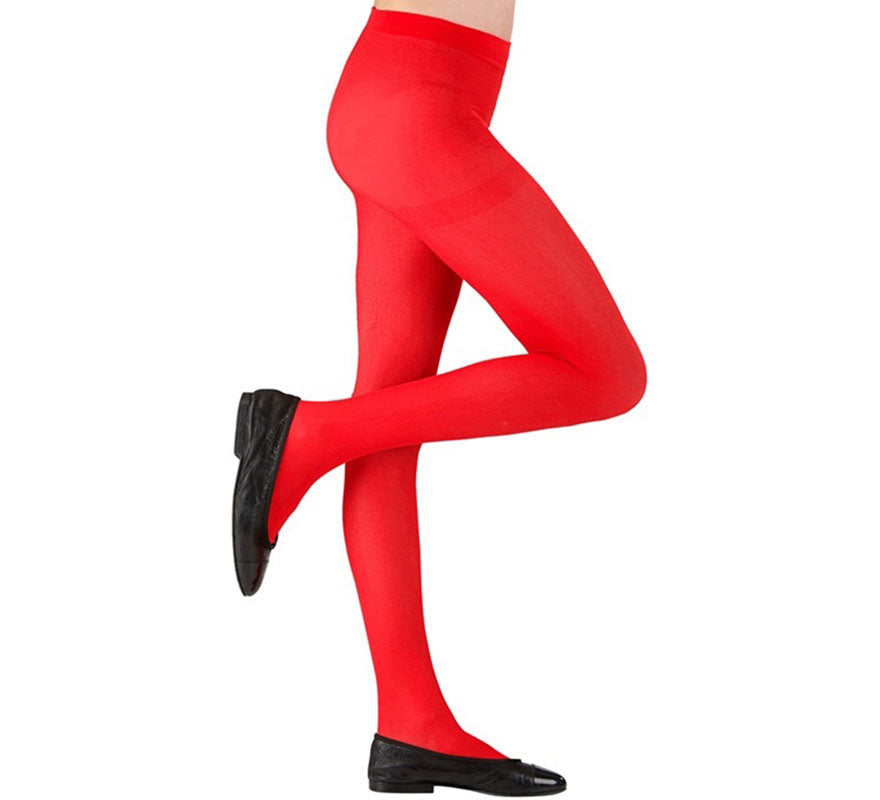 Translation missing: es.Pantys rojos de 40 DEN para niña