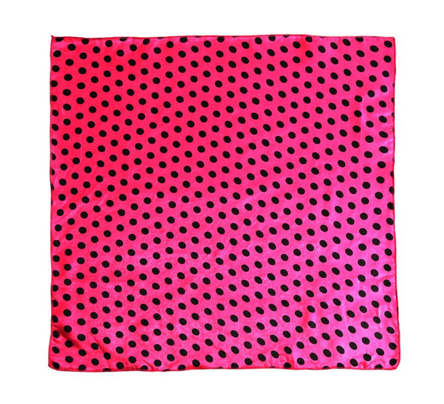 Translation missing: es.Pañuelo con lunares negros de 50x50 cm en varios colores