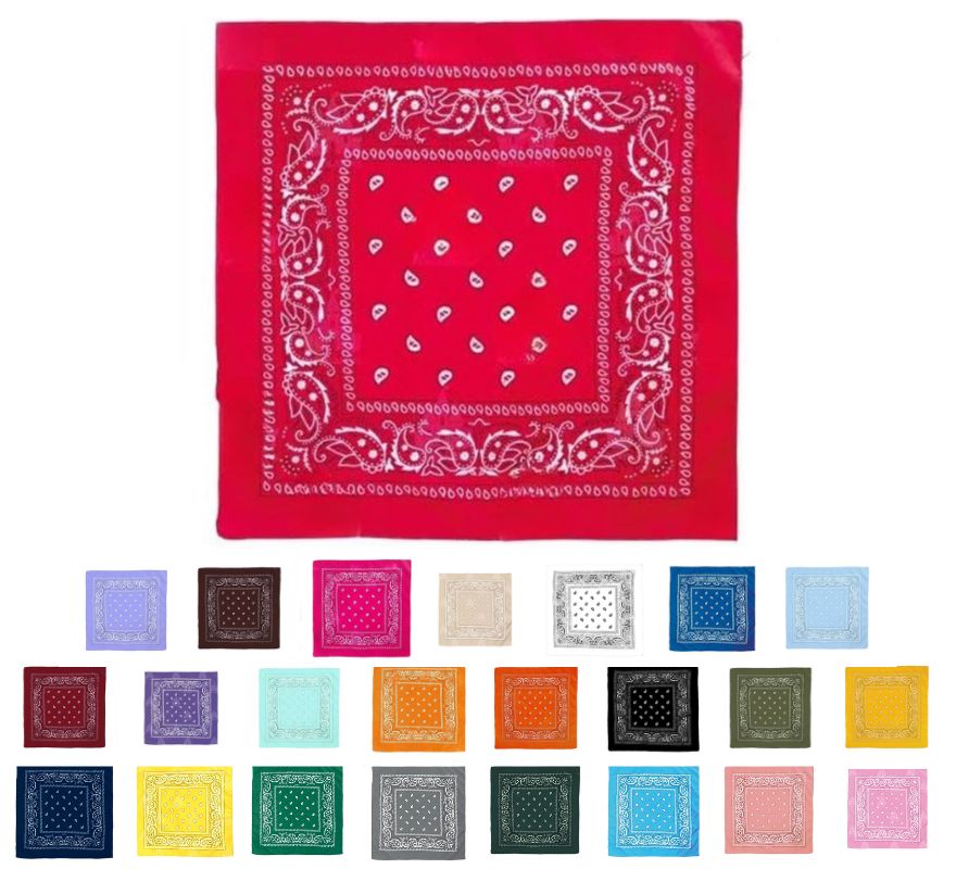 Translation missing: es.Pañuelo Paisley de 54x54 cm en varios colores