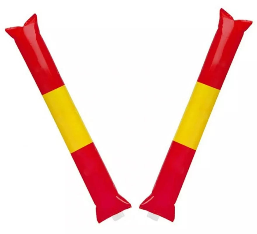 Translation missing: es.Par de Aplaudidores de plástico hinchables de Bandera de España