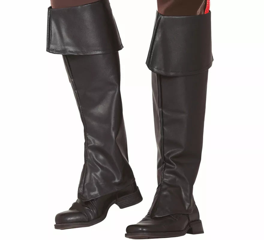 Par de Cubrebotas negras de 50 cm infantil