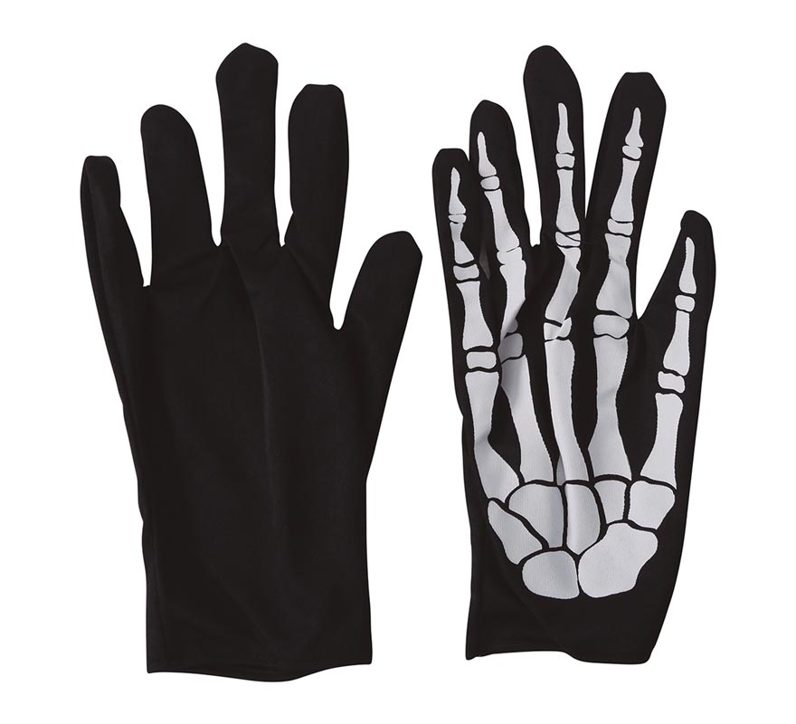 Par de guantes Esqueleto para Halloween